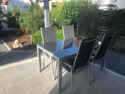 Ein Patio oder anderer Außenbereich in der Unterkunft Station1