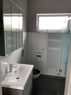 Ein Badezimmer in der Unterkunft Station1