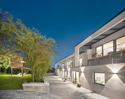 Das Gebäude in dem sich die Ferienwohnung befindet