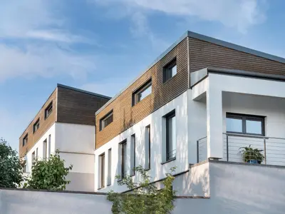 Das Gebäude in dem sich die Ferienwohnung befindet