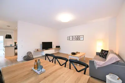 TV/Unterhaltungsangebot in der Unterkunft Das schiefe Haus - Wohnung 
