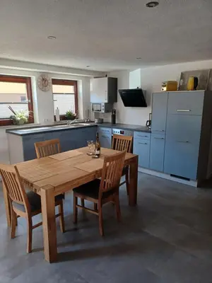 Küche/Küchenzeile in der Unterkunft Ferienwohnung in der Grünheck