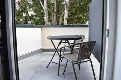 Ein Balkon oder eine Terrasse in der Unterkunft Weingut Lindenhof Kröhler