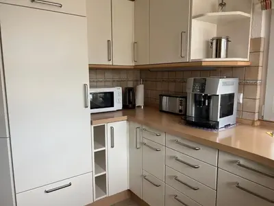 Küche/Küchenzeile in der Unterkunft Ferienwohnung Buchberg