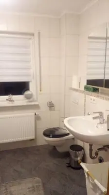Ein Badezimmer in der Unterkunft Ferienwohnung DaWie