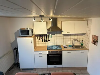 Küche/Küchenzeile in der Unterkunft Ostermanns Apartment