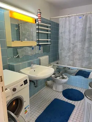 Ein Badezimmer in der Unterkunft Apartment in Mainz-Lerchenberg