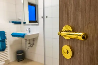 Ein Badezimmer in der Unterkunft Gasthaus Rössle