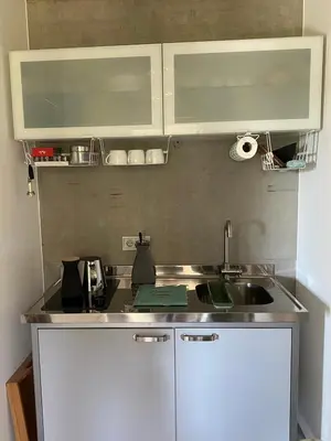 Küche/Küchenzeile in der Unterkunft Exclusives Studio - Serviced Apartment
