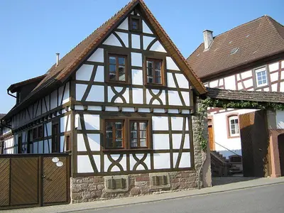 Das Gebäude in dem sich die Ferienwohnung befindet