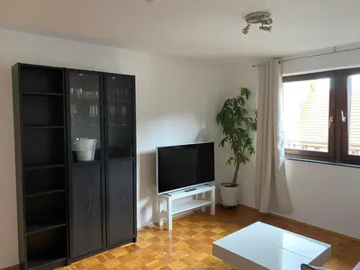 TV/Unterhaltungsangebot in der Unterkunft Ferienwohnung am Marktplatz