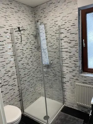 Ein Badezimmer in der Unterkunft Zimmer im Herzen von Durlach