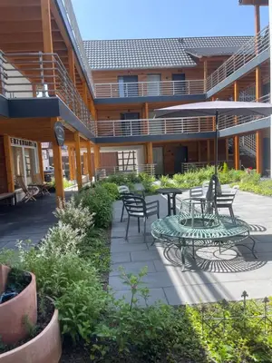 Das Gebäude in dem sich die Ferienwohnung befindet
