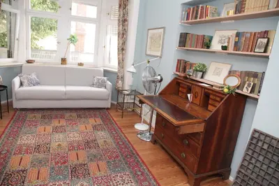 Die Bibliothek in der Ferienwohnung