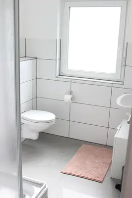 Ein Badezimmer in der Unterkunft Rendel-Apartments by Bismarck Hostel Öhringen