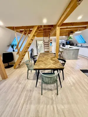 Ein Sitzbereich in der Unterkunft Sali Homes- Penthouse