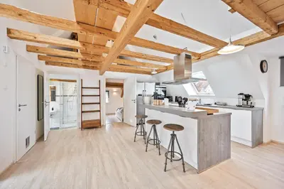 Küche/Küchenzeile in der Unterkunft Sali Homes- Penthouse