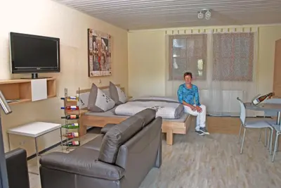 TV/Unterhaltungsangebot in der Unterkunft Ferienhaus & Weingut am Steingebiss