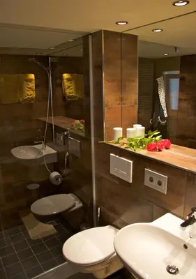 Ein Badezimmer in der Unterkunft Ferienhaus & Weingut am Steingebiss