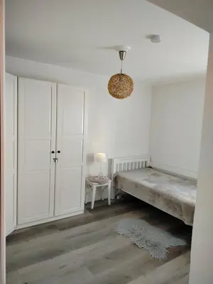 Ein Bett oder Betten in einem Zimmer der Unterkunft Ferienwohnung Rotenfels