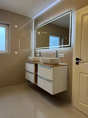 Ein Badezimmer in der Unterkunft Ferienunterkunft Lutherbaum 4 Zimmer