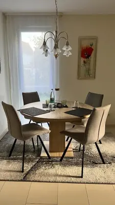 Ein Sitzbereich in der Unterkunft Apartment centrally located in the Rhine-Main area