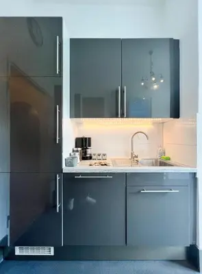 Küche/Küchenzeile in der Unterkunft Bezaubernde Wohnung in zentraler Lage