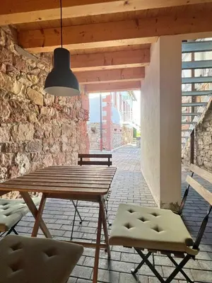 Ein Balkon oder eine Terrasse in der Unterkunft Alte Scheune Birkweiler