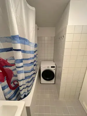 Ein Badezimmer in der Unterkunft Monteurwohnung Karlsruhe - L8 Street