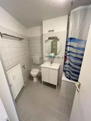 Ein Badezimmer in der Unterkunft Monteurwohnung Karlsruhe - L8 Street