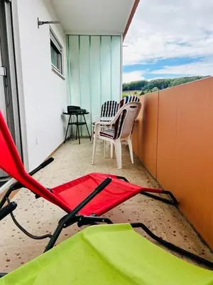 Ein Balkon oder eine Terrasse in der Unterkunft Glückseligkeit