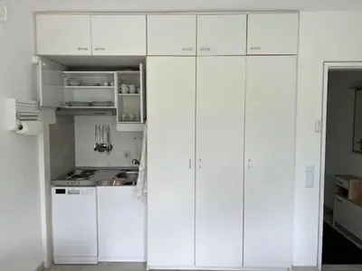 Küche/Küchenzeile in der Unterkunft Ruhiges Apartment 7X24 Check-in