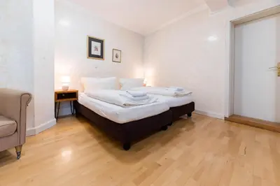 Ein Bett oder Betten in einem Zimmer der Unterkunft Hotel Leone d´Oro