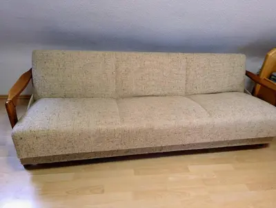 Ein Sitzbereich in der Unterkunft Monteurwohnung