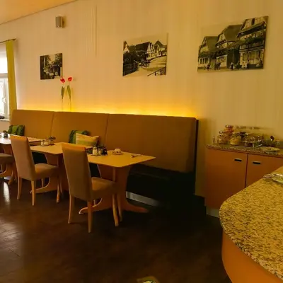 Ein Sitzbereich in der Unterkunft Lindner's Hotel
