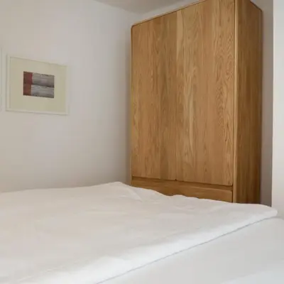 Ein Bett oder Betten in einem Zimmer der Unterkunft bellasBnB an der Jagst