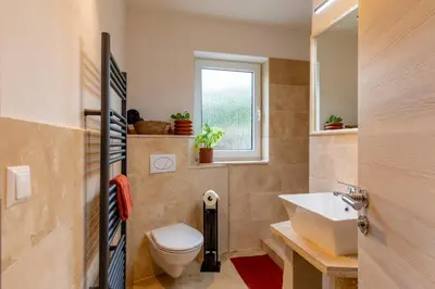 Ein Badezimmer in der Unterkunft Pfälzer Nest