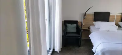 Ein Bett oder Betten in einem Zimmer der Unterkunft Alte Stadtmauer - Apartment