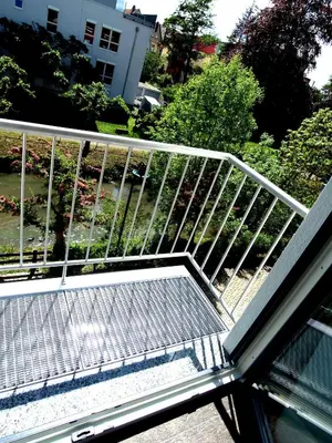 Ein Balkon oder eine Terrasse in der Unterkunft Alte Stadtmauer - Apartment