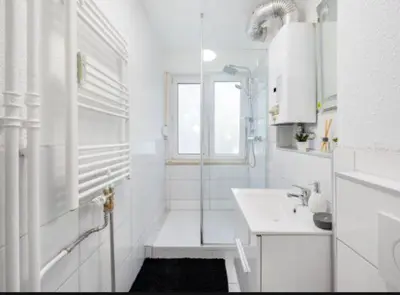 Ein Badezimmer in der Unterkunft Schickes Appartement an der Neckarpromenade
