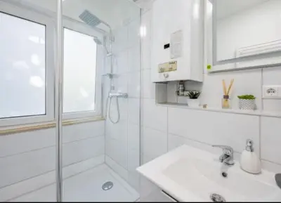 Ein Badezimmer in der Unterkunft Schickes Appartement an der Neckarpromenade