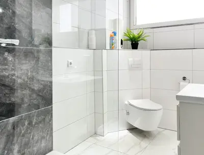 Ein Badezimmer in der Unterkunft Modernes Apartment mit Stil in City Lage