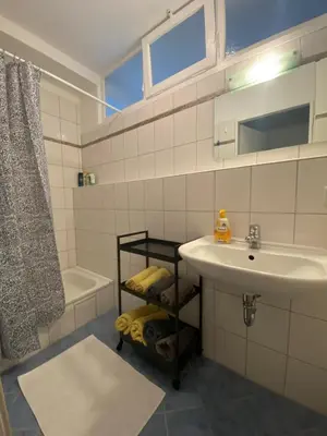 Ein Badezimmer in der Unterkunft Apt5 - Ferienwohnung Brötzingen im 4 OG