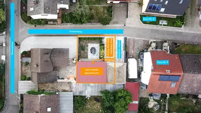 Das Gebäude in dem sich die Ferienwohnung befindet