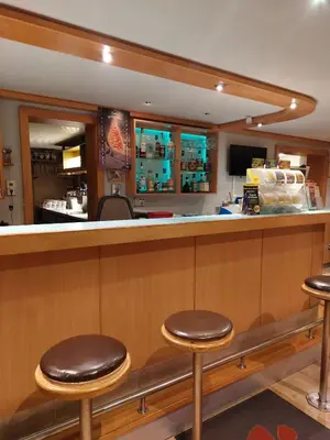 Ein Restaurant oder anderes Speiselokal in der Unterkunft Gasthaus Goldener Stern