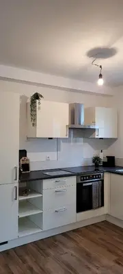 Küche/Küchenzeile in der Unterkunft Apartment am Weinberg Kleinaspach