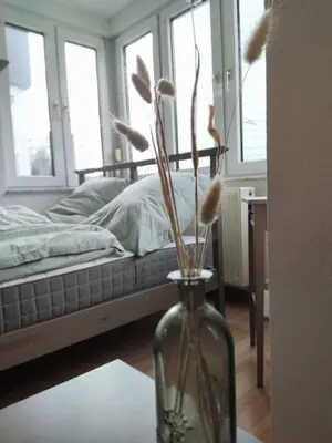Ein Bett oder Betten in einem Zimmer der Unterkunft ZEN Apartment - good traffic connection - bright