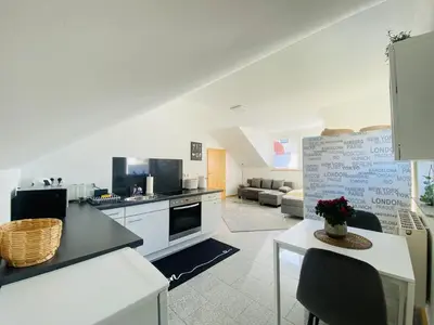 Küche/Küchenzeile in der Unterkunft Ferienwohnung Casa Blanca