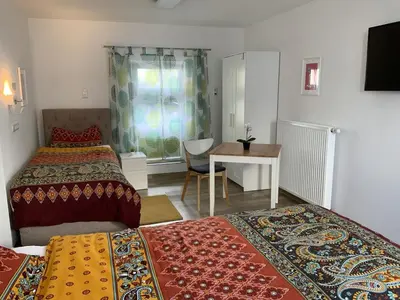 Ein Bett oder Betten in einem Zimmer der Unterkunft Appartement für Monteure 18qm