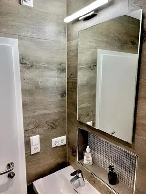 Ein Badezimmer in der Unterkunft Appartement für Monteure 18qm